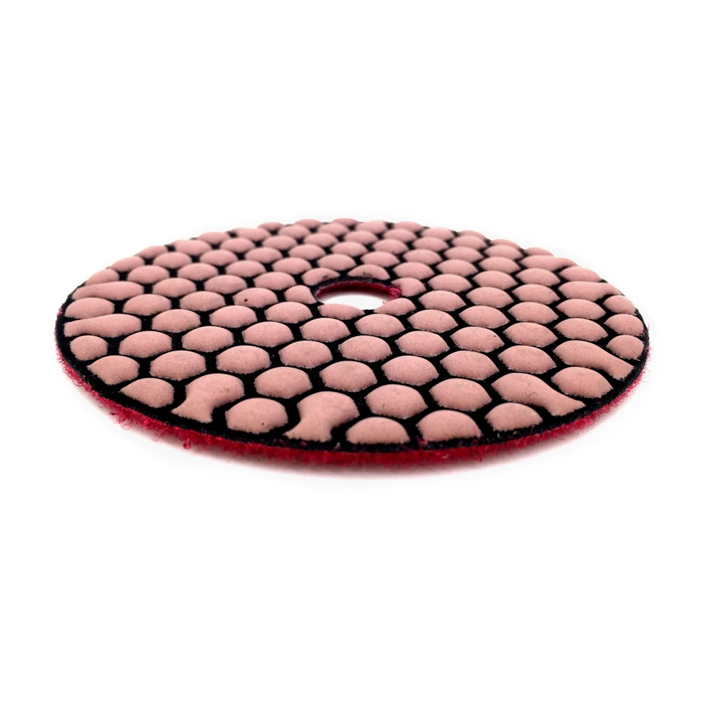 RIJILEI 6 Pcs 100mm Dry Polishing Pad 4 Inch Sharp Type Diamond Polishing Pads For Granite Marble Sanding Disc  Stone