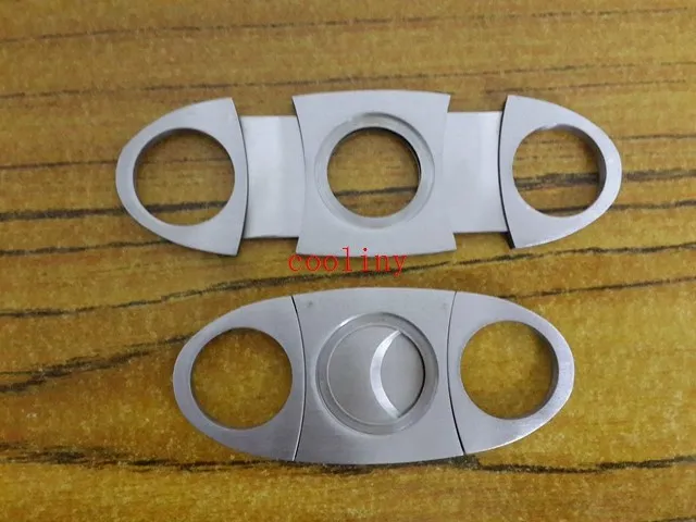 

100pcs/lots Free Shipping Stainless Steel Double Blade Cigar Cutter Scissors Plastic Handle Portable Tool