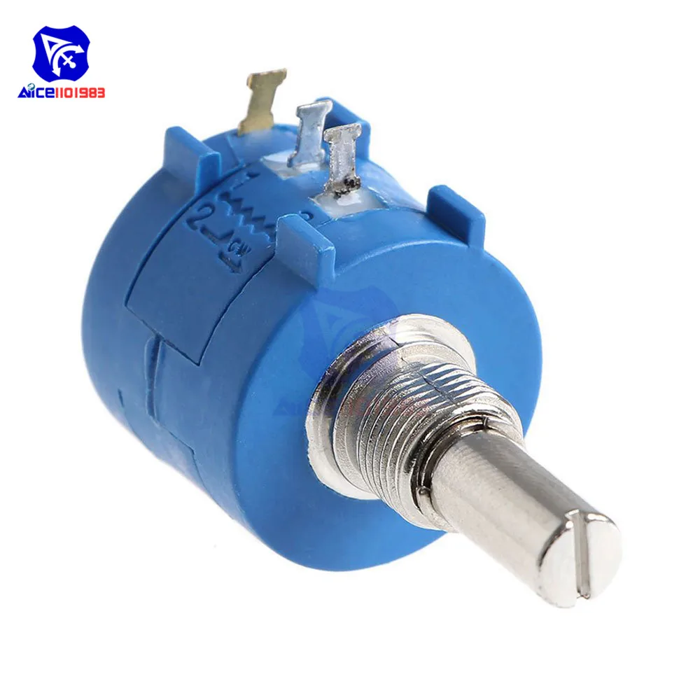 Drahtgewickeltes Potentiometer 3590S 500R 1K 2K 5K 10K 20K 50K 100K Ohm 10-Umdrehungen Lineares Drehpotentiometer – Detail 6
