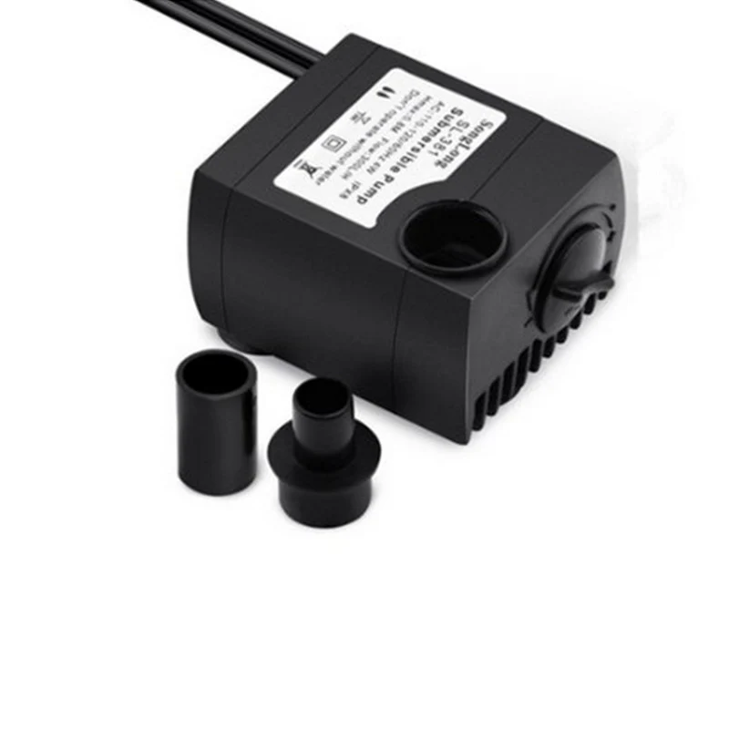 Alta Qualidade Mini Submersível Bomba De Água Elétrica, EUA Plug, AC 110-120V, 60Hz, 0.8M, 300L/H, 1Pc, Nova Chegada