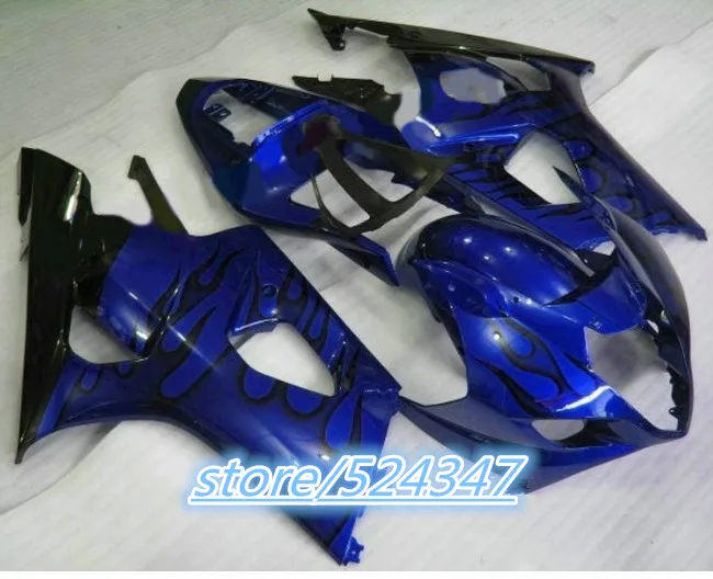 Injection Hey-Blue Black ABS Fairing GSXR1000 03 04 GSX-R1000 03-04 GSXR 1000 K3 2003 2004 GSX R1000 03 for Suzuki