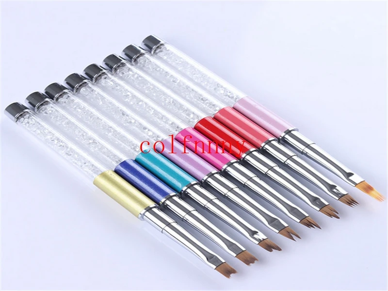 100pcs/lot Nail tool brush with unique shape and shape of the nail brush Color painting phototherapy nail pen