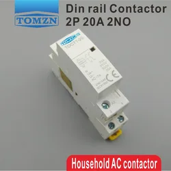 CT1 2 1080p 20A 220v/230v 50/60hz dinレール家庭用acモジュラーコンタクタ2NO