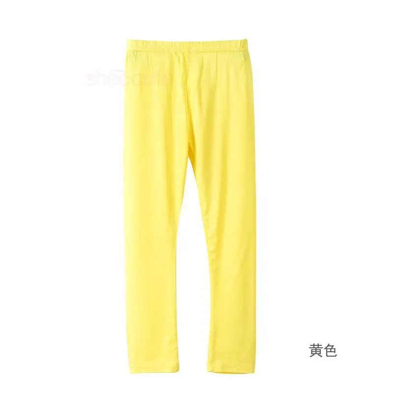 Spring Summer Korean Child Girl Candy Color Elastic Pure Color Underpants Girls Leggings