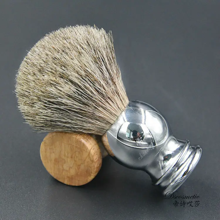 pure Badger high quality  Hair shaving brush with metal Handle  Shaving Brush for shave barber tool