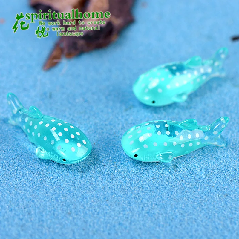 5 pcs speck shark mediterranean style resin swing piece micro-landscape swing piece creative decoration swing piece