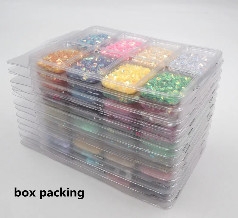 19 Style Suit Combination Box Packing Select Sequins PVC Paillettes Craft DIY Wedding Garment Sewing Lentejuelas Accessories