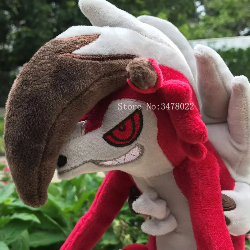 Anime Pokemon Midnight Lycanroc Plush Rugarugan Stuffed Toy Cartoon Soft Doll Gift