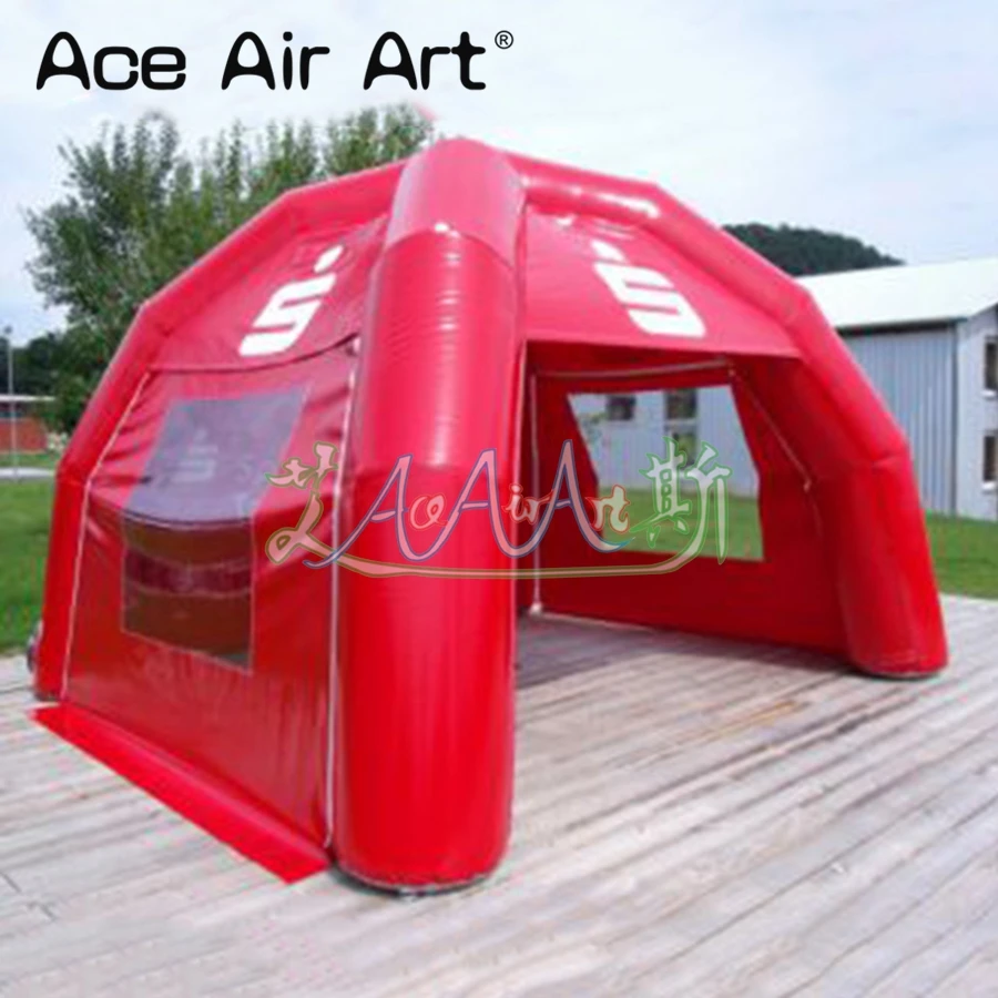 High quality inflatable spider tent/outdoor spider dome trade show tent with 3 removable transparent windows by zipper