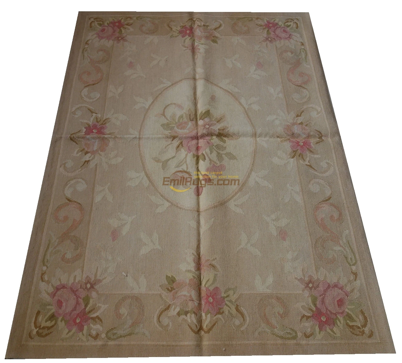 Handmade Carpet Carpets For Living Room Pattern Square Rug Aubusson Carpet Natural Sheep Wool