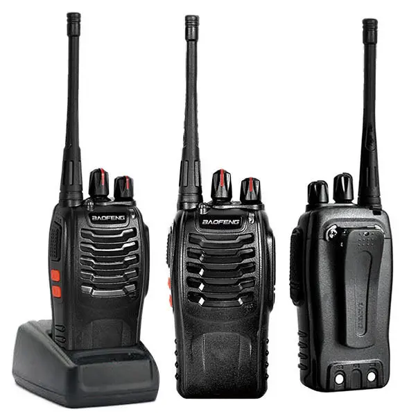 Baofeng BF-888S 장거리 워키토키, UHF 400-470MHZ 양방향 라디오 16CH 및 이어피스, 4 개