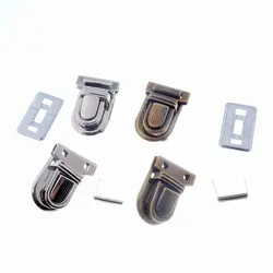 Free Shipping-10 Sets Silver Tone  Bronze Handbag Bag Accessories Purse Snap Clasps/ Closure Lock 22mm x34mm