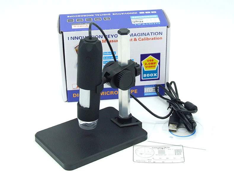 

HD 2MP 1-50/200x/300x/400x/500x/600x/800x/1000x USB Microscope For Measurement Handheld Endoscope