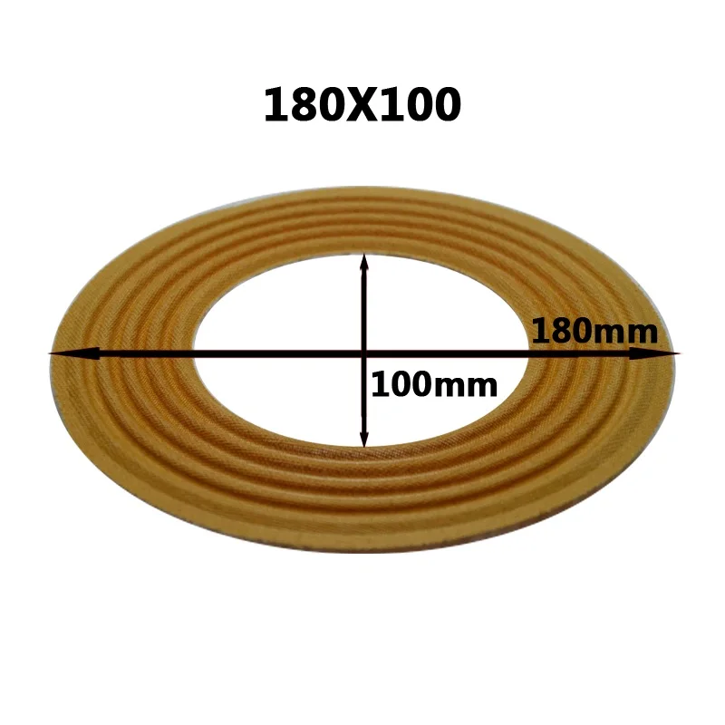 2pcs 49.5/51.5/65.5/75.5/100mm Core OD180mm Elastic Wave Loudspeaker Subwoofer Woofer Bass Speaker Repair Spider Damper