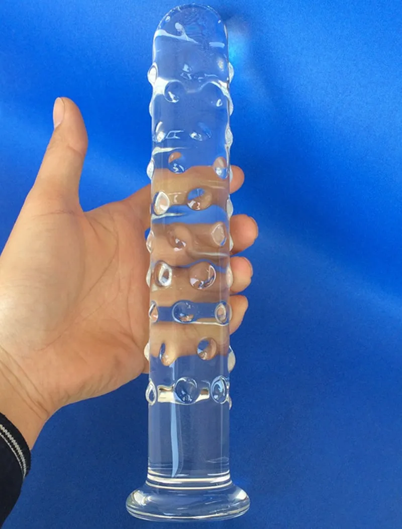 11 Zoll riesigen Glas dildo großen Nubby strukturierte sinnliche Riesen  Penis Kristall Vagina Butt Plug Sexspielzeug für Frauen Masturbation 27*5cm 