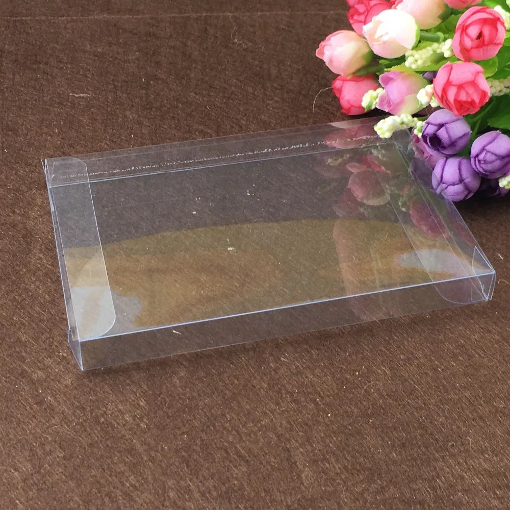 2*3*10cm 50pcs clear plastic pvc boxes schachtel transparent box for candy/wedding gift jewelry display packaging boxes