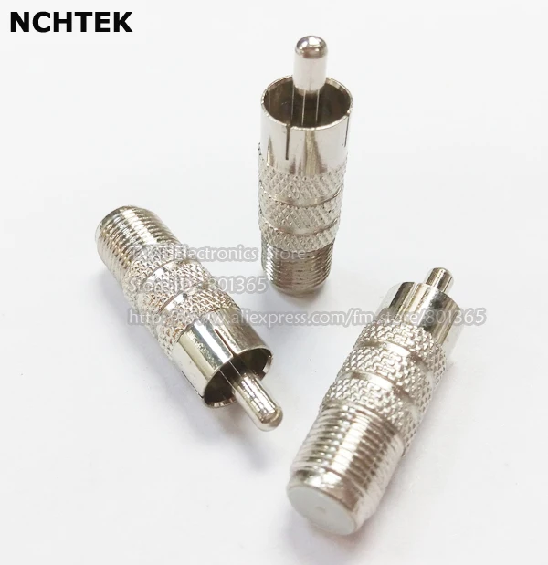 

NCHTEK RCA MALE to F FEMALE CONNECTOR ADAPTERS Male RCA to Female F-type/satellite adapter Connector/Free DHL Shipping/200PCS