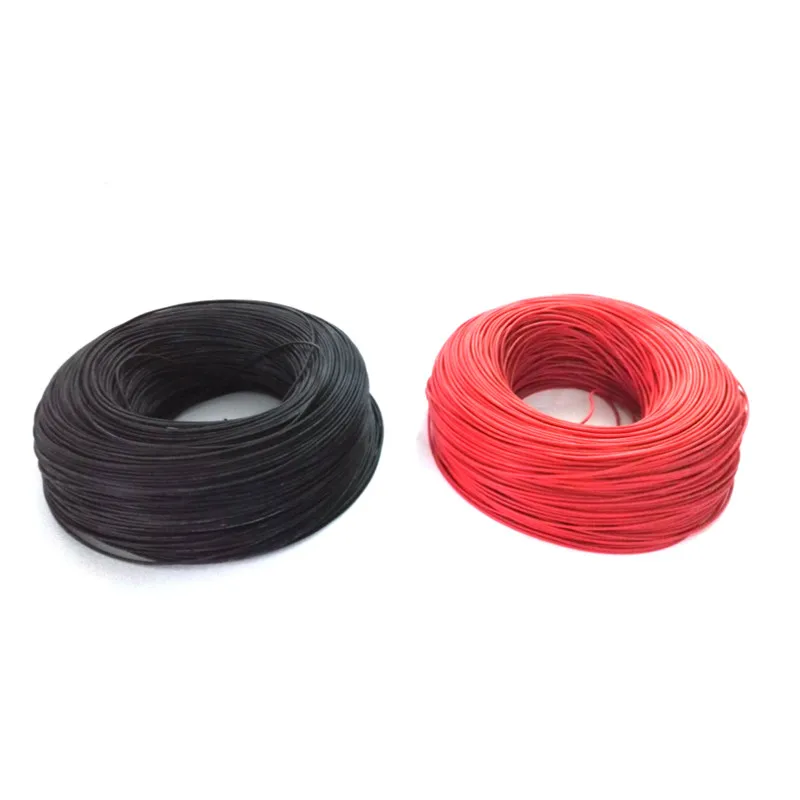 100m Silicon Wire 20 AWG Heatproof 200 degree Soft Silicone Silica Gel Wire Cable For RC Model Battery Part in Red Black