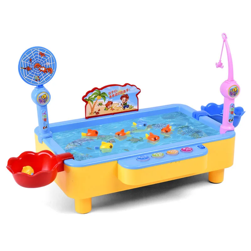 Nieuw magnetisch elektrisch visspeelgoed Vismodel Tafel Baby Waterbadspeelgoed Klassiek badgereedschap Kinderverjaardagscadeau