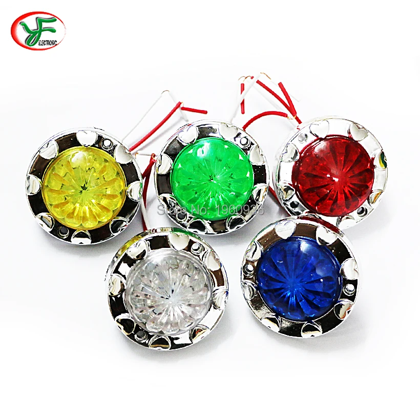 10pcs/lot 62mm Swing Machine Kiddie rides Parts 12V illuminated Lights LED lamp Decorate LED