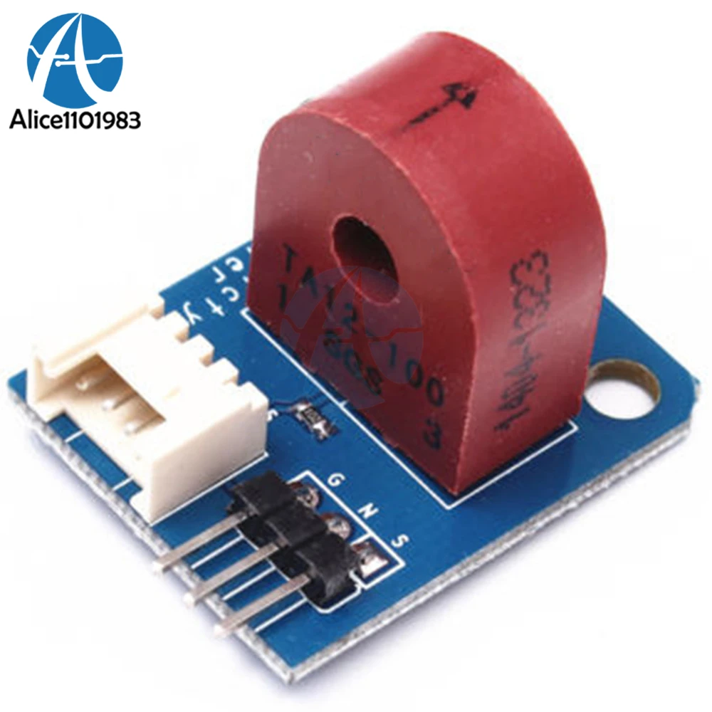 Analog Current Meter Module AC 0~5A Ammeter Sensor Board for Arduino Based On TA12-100 3PIN Interface Sensor Brick 5V I/O DIY