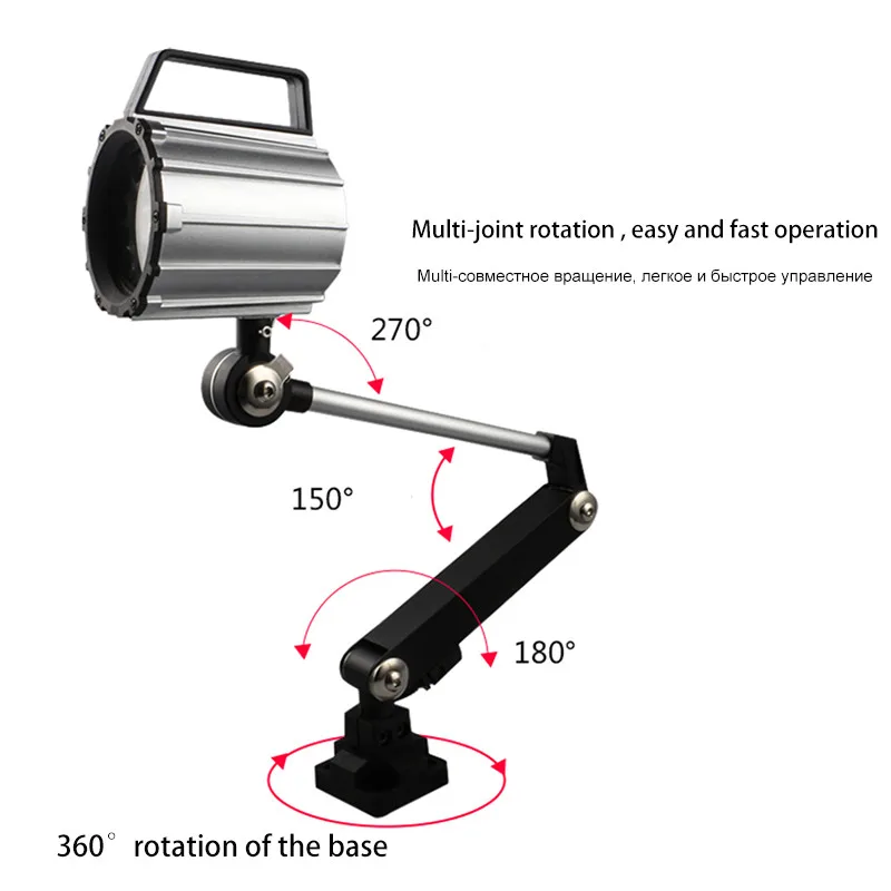 7W/12W 24/220V LED CNC Machine Tools Light Explosion-proof Waterproof IP67 Grade Workshop Working Lamp For Industrial CE Rohs