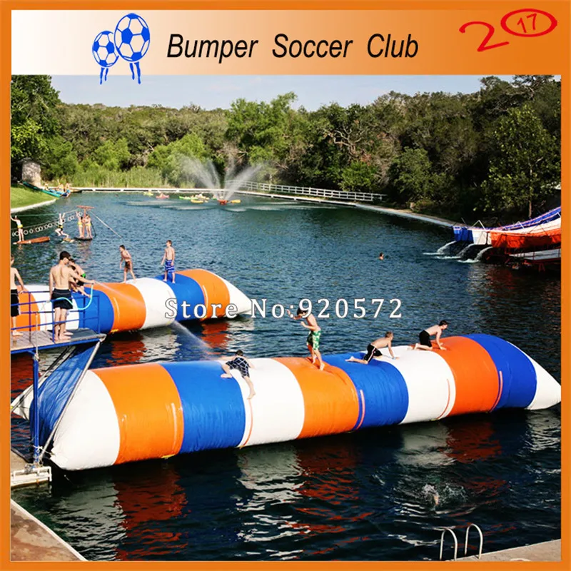 Free Shipping ! Free Pump ! 9x2m Iflatable Water Blob,Water Trampoline For Sale,Inflatable Lake Toys