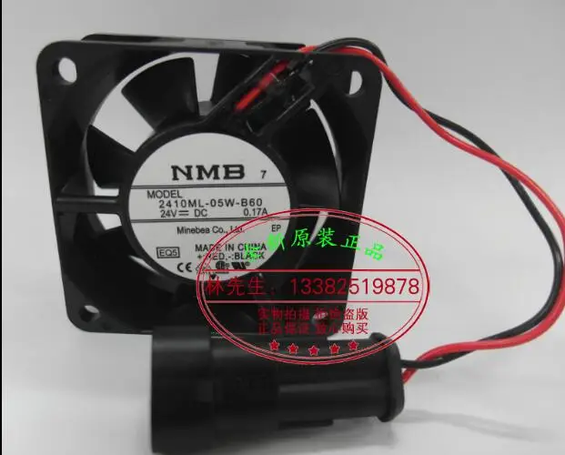 

NMB-MAT 2410ML-05W-B60 EQ5 DC 24V 0.17A 60x60x25 мм вентилятор охлаждения сервера