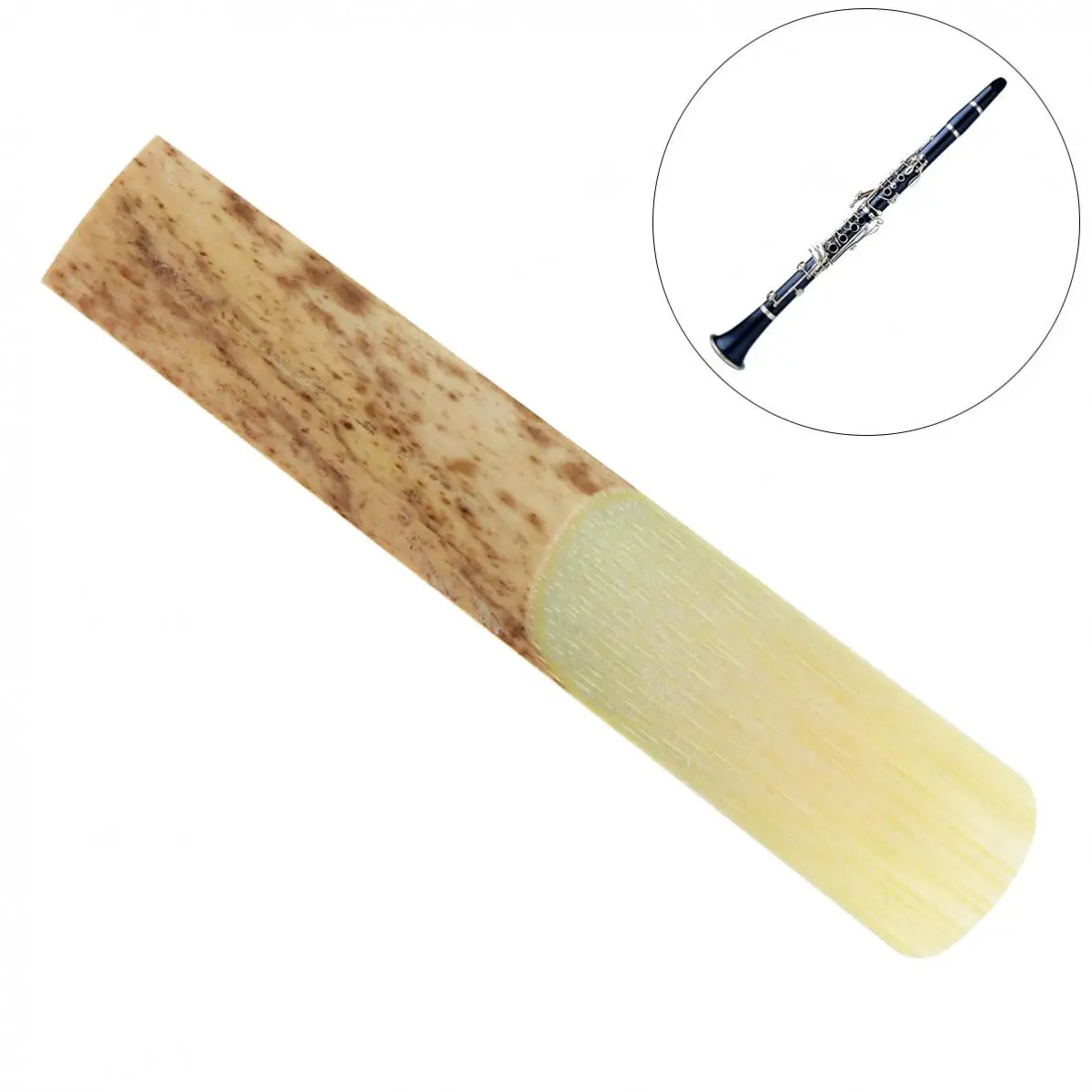 10pcs/lot Professional Bamboo bB Clarinet Reeds Strength 2.5 for Clarinet Mouthpiece Parts Traditional Bamboo Reed