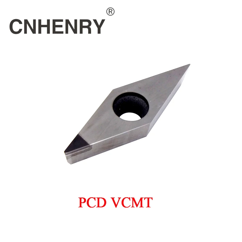 2 PCS PCD Machining Lathe Turning Inserts VCMT 160401/02/04/08/12 CNC PCD Diamond Inserts Carbide Lathe Cutter CNC Tools