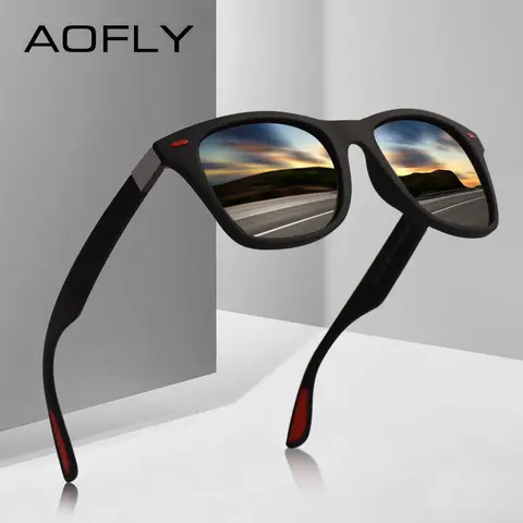 Polarized Square Sunglasses UV400 AOFLY