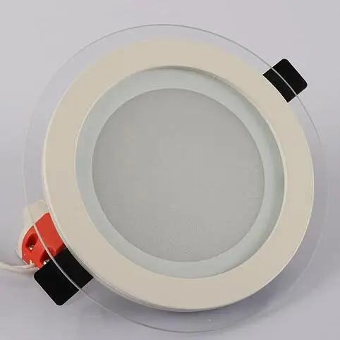 LED Panel Light Round Glass Panel Downlight 6W 12W 18W Ceiling Recessed Lights SMD 5630 LED Paine Lamps AC85-265V