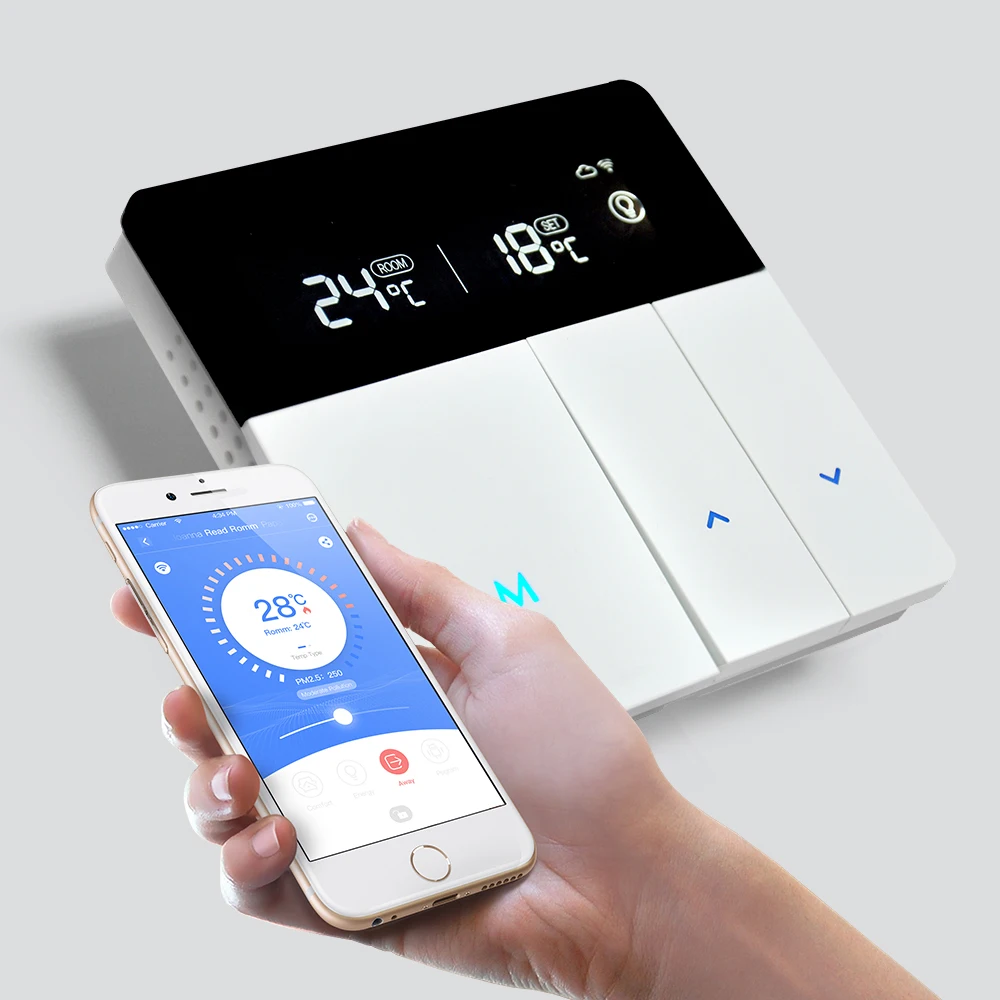 Imagem -06 - Zemismart-termostato Térmico para Piso Térmico Tuya Wi-fi Funciona com Alexa Google Home Controle de Temperatura Aquecimento Inteligente