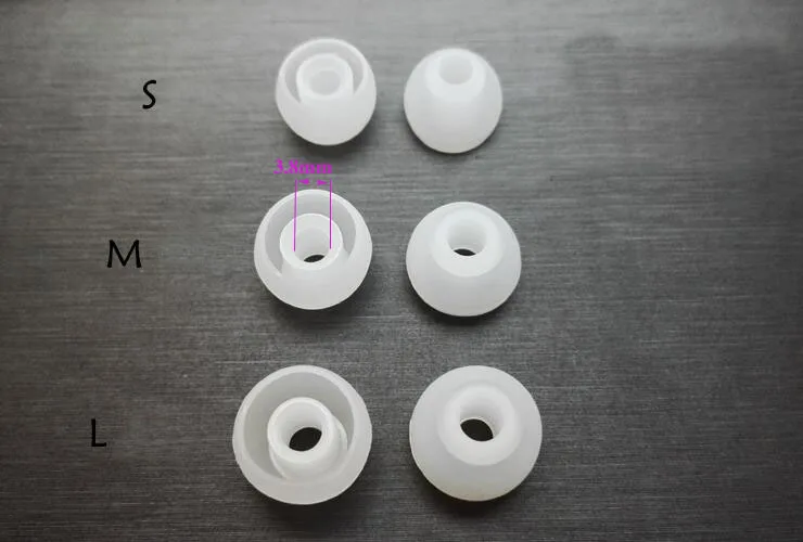 حافظة سماعة أذن سيليكون لسماعات الأذن الوحش ، سماعة داخل الأذن ، نصائح برعم ، سدادات أذن سماعة رأس ، سدادة أذن ، 6 * ، 3 أزواج