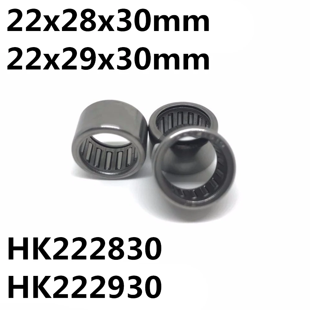 Rolamento de agulhas hk222830, hk222930, 22x28x30 ou 22x29x30mm, rolamentos de agulhas tipo concha, alta qualidade, hk2230 com 10 peças