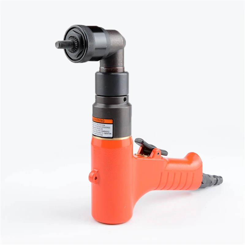 Industrial Grade Elbow Pneumatic Riveter Metal Fasten 90 Degree Right Angle Rahm Gun M4-M8 Air Pull Setter Rivet Nut Cap Tools