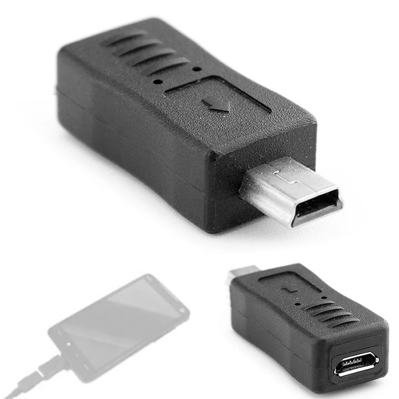 1 PC Micro USB żeńskie na Mini USB męskie Adapter ładowarka konwerter typ adaptera C /5.5x2.1mm /USB 2.0 mikro USB męski USB żeńskie