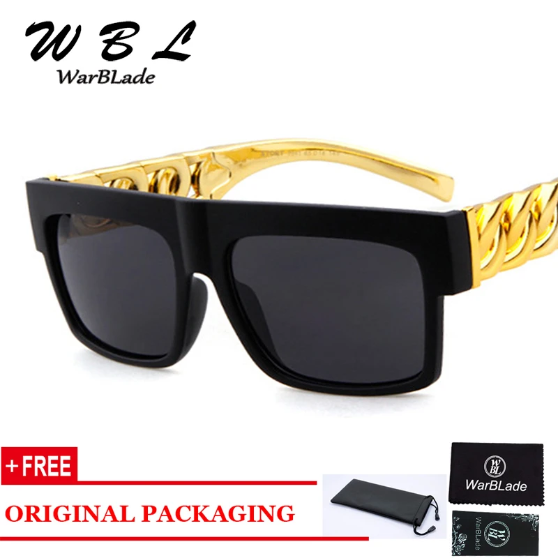 

WarBLade 2019 Classic Brand Men Square sunglasses Women Vintage Oversized Sun Glasses Retro Big Frame Glasses High Quality