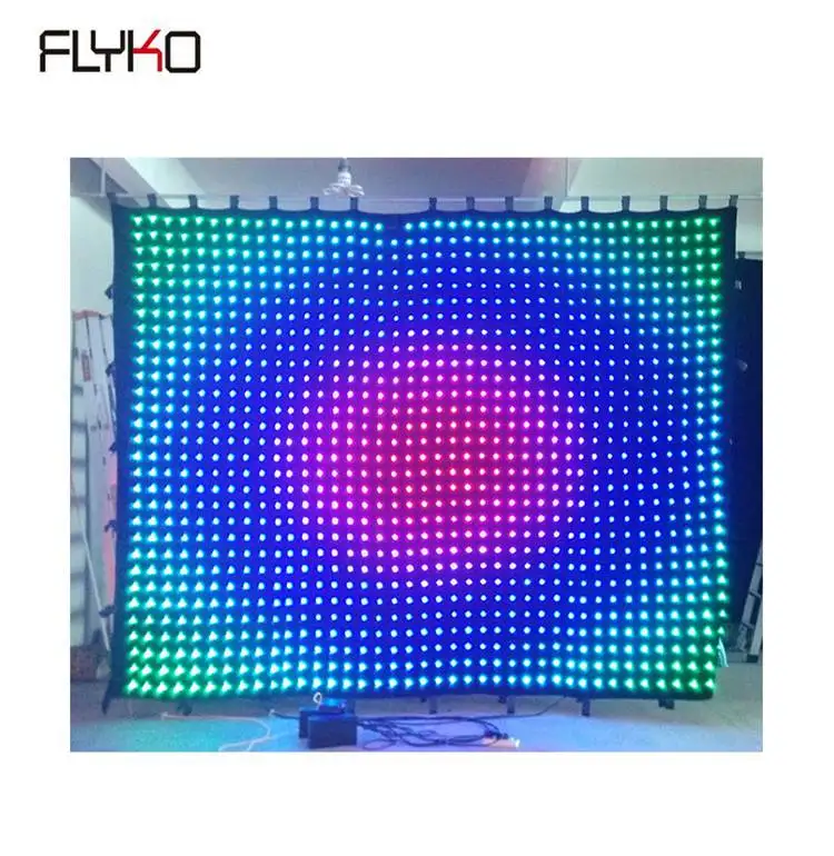 p100mm 3x4m new led products for 2019 wedding stage lighting led video cloth