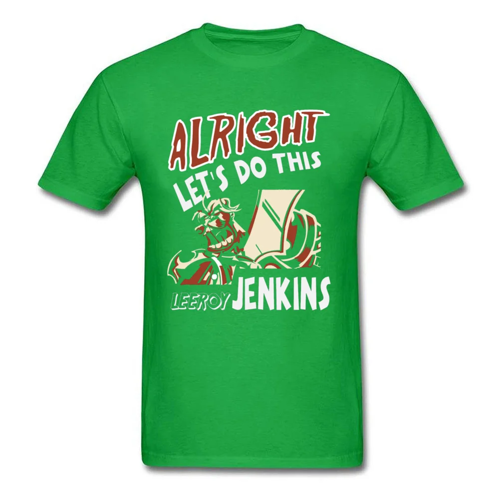 Leeroy Jenkins WOWER Game Funny T Shirts 2019 New Arrival Hip Hop Interesting T Shirt Round Collar 100% Cotton Clothing