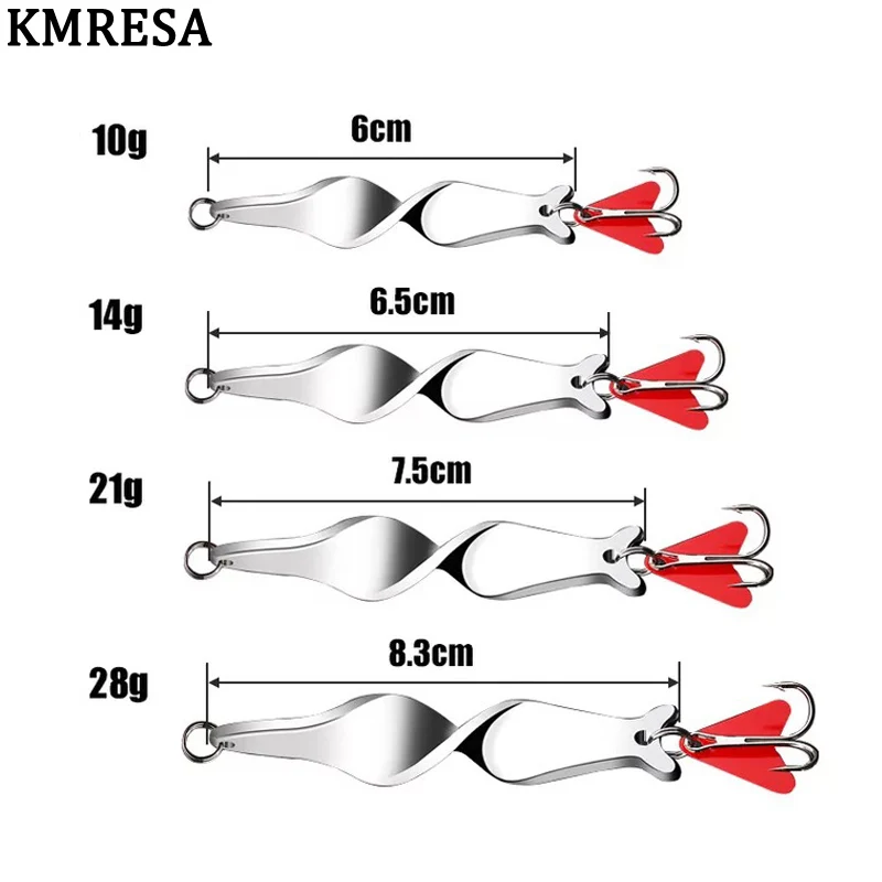 1PCS Rotating Metal Spinner Spoon 10g 14g 21g 28g metal spoon lure/spinner spoon lures/spinner lure/lure spinner