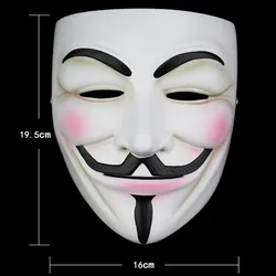 High Quality V For Vendetta Mask Resin Collect Home Decor Party Cosplay Lenses Anonymous Mask Guy Fawkes
