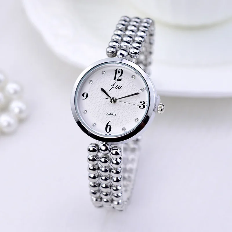 2018 New Brand Jw Quartz Watch Women Luxury Gold Silver Wristwatches Ladies Simple Crystal Bracelet Watches Female Clock Gifts