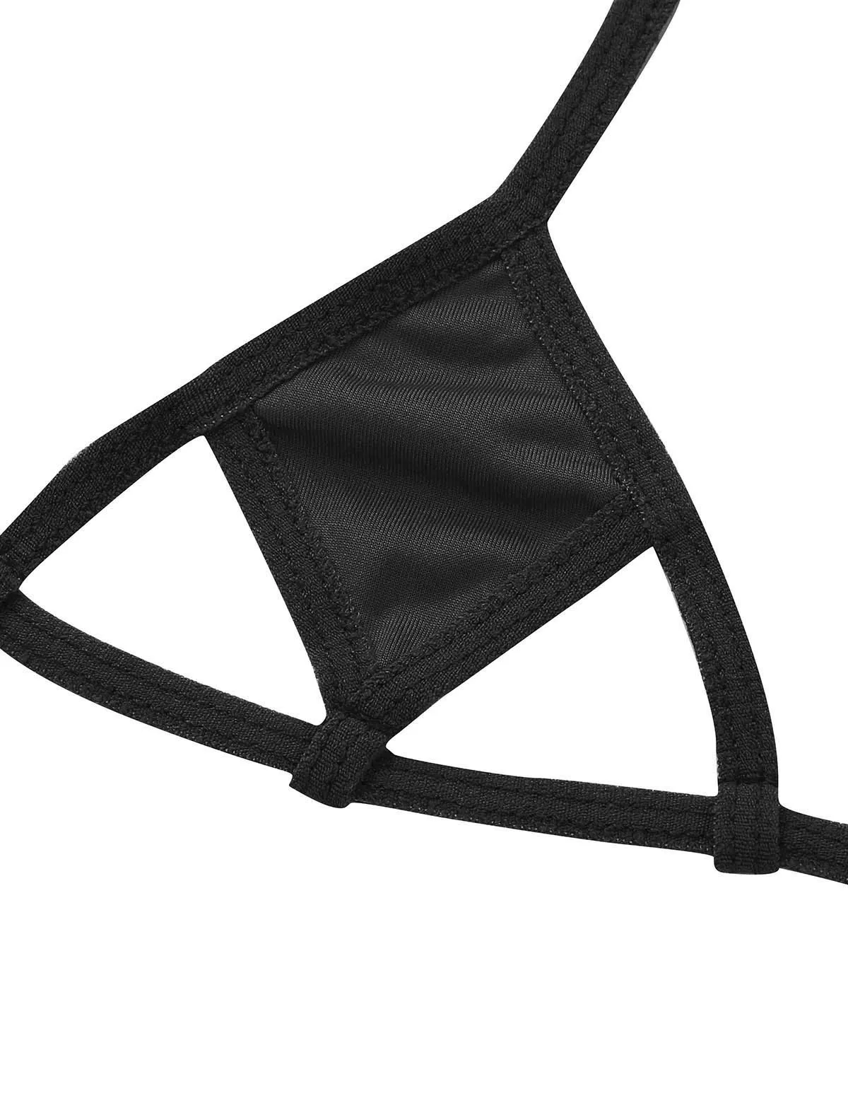 Women Lingerie Micro Sexy swimsuit Bikinis Set Cover Mini Bikini Halter Neck Self-tie Bra Top with G-String Briefs Underwear