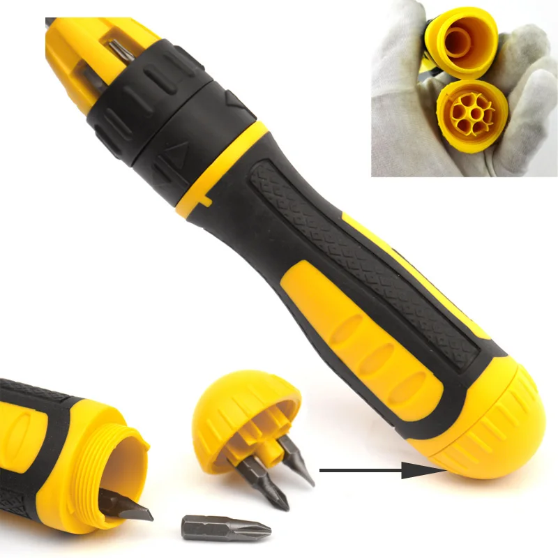 Stanley 11pcs multi-purpose ratchet screwdriver set electrician good ratcheting screwdrivers toolkit replacement bit in handle