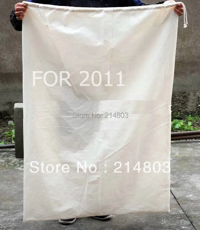 (500PCS/LOT) SIZE 50x70cm large cotton drawstring bag with logo