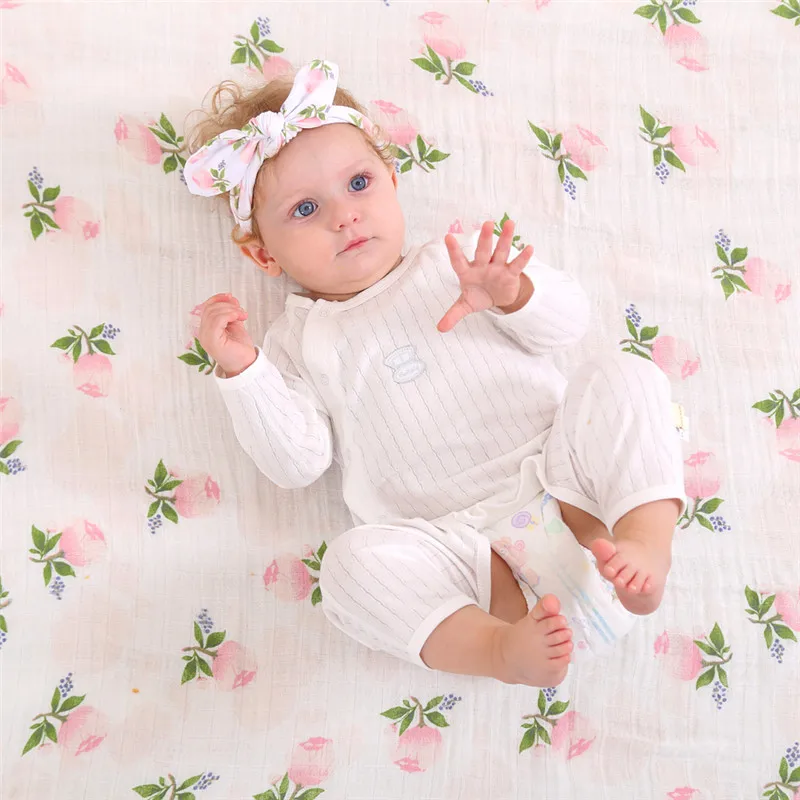 

2017 New Brand Newborn Toddler Infant Baby Floral Swaddle Wrap Swaddling Blanket with Headband Soft Warm Sleeping Bag