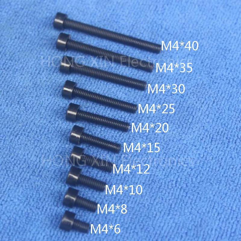 M4*8 Black 1pcs Nylon Inner Hexagon Socket Head Cap Screws 8mm Plastic Bolt Insolation brand new RoHS compliant PC/board DIY