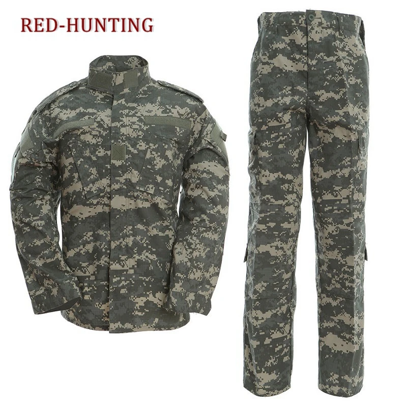 Desert & Jungle Outdoor Camouflage Uniform Tactical Uniform Combat Hunting Suit BDU Training Jacket and Pant