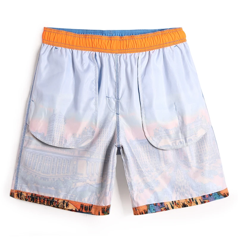 Gailang short de praia masculino, roupas de banho para homens, treino, corrida, calções de praia casual, boxer de secagem rápida